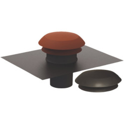 CHAPEAU TOITURE ROND D125 ARDOISE/TUILE