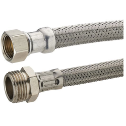 FLEXIBLE ALIM INOX DN8 MF 15X21 LG 15 CM