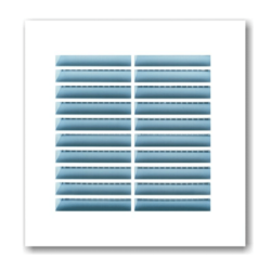 GRILLE PLAST. A VISSER 140x140 BLANC MOUSTIQUAIRE