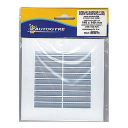 GRILLE PLAST. A VISSER 140x140 BLANC MOUSTIQUAIRE