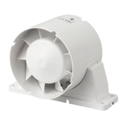 EXTRACTEUR TUBULAIRE STD + SUP. D100/90M3/H BLANC