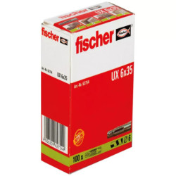 CHEVILLE NYLON 6X35 UX S.COL UNIVERSELLE BTE100