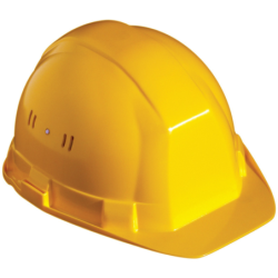 CASQUE CHANTIER JAUNE GOELAND HDPE