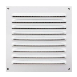GRILLE METAL 250x250 ALU BLANC